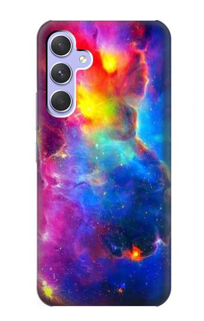 W3371 Nebula Sky Hard Case and Leather Flip Case For Samsung Galaxy A54 5G