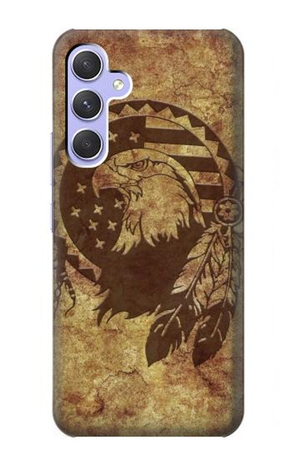 W3378 Native American Hard Case and Leather Flip Case For Samsung Galaxy A54 5G