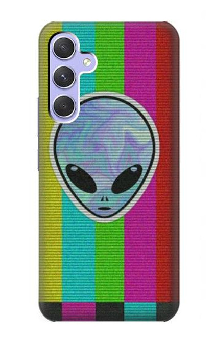 W3437 Alien No Signal Hard Case and Leather Flip Case For Samsung Galaxy A54 5G