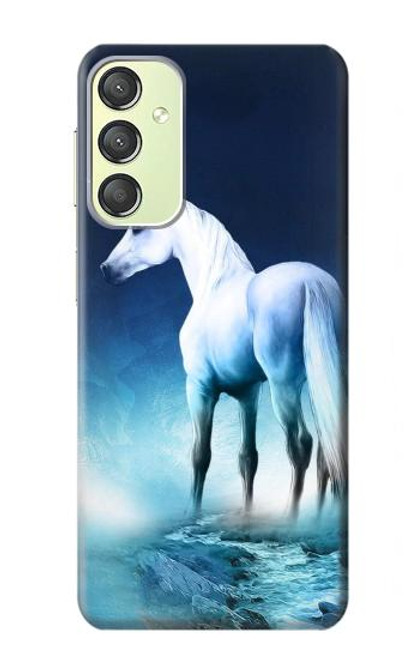 W1130 Unicorn Horse Hard Case and Leather Flip Case For Samsung Galaxy A24 4G