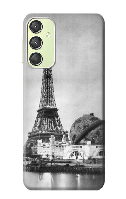 W2350 Old Paris Eiffel Tower Hard Case and Leather Flip Case For Samsung Galaxy A24 4G