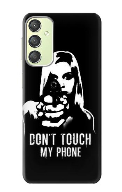 W2518 Do Not Touch My Phone Hard Case and Leather Flip Case For Samsung Galaxy A24 4G