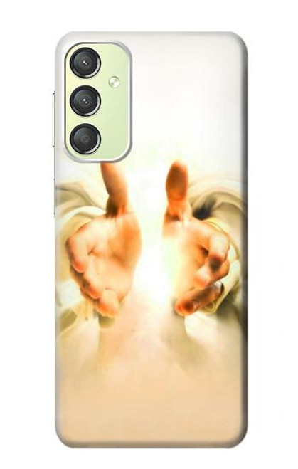 W2546 Hand of God Heaven Hard Case and Leather Flip Case For Samsung Galaxy A24 4G