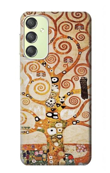 W2723 The Tree of Life Gustav Klimt Hard Case and Leather Flip Case For Samsung Galaxy A24 4G