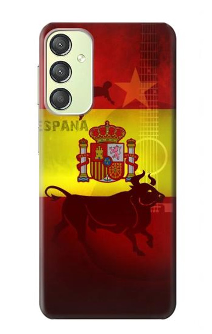 W2984 Spain Football Soccer Hard Case and Leather Flip Case For Samsung Galaxy A24 4G