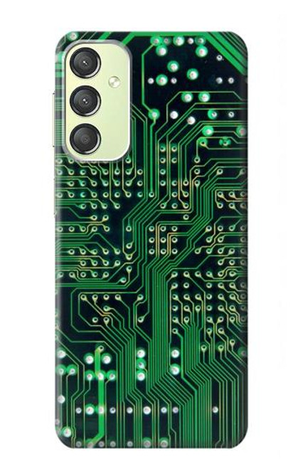 W3392 Electronics Board Circuit Graphic Hard Case and Leather Flip Case For Samsung Galaxy A24 4G