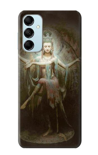 W0787 Guan Yin Hard Case and Leather Flip Case For Samsung Galaxy M14