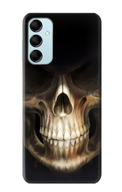 W1107 Skull Face Grim Reaper Hard Case and Leather Flip Case For Samsung Galaxy M14