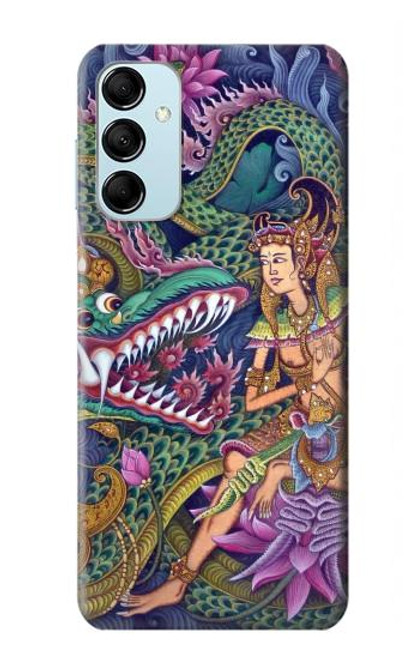 W1240 Bali Painting Hard Case and Leather Flip Case For Samsung Galaxy M14