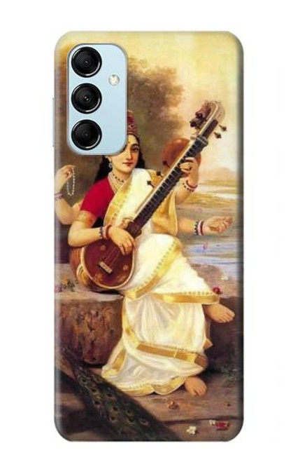 W1420 Saraswati Hindu Goddess Hard Case and Leather Flip Case For Samsung Galaxy M14