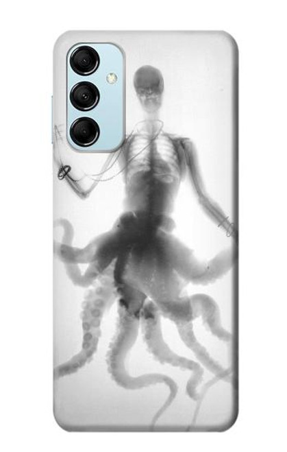 W1432 Skull Octopus X-ray Hard Case and Leather Flip Case For Samsung Galaxy M14