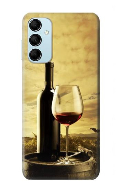 W2042 A Grape Vineyard Grapes Bottle Red Wine Hard Case and Leather Flip Case For Samsung Galaxy M14