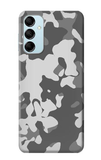 W2186 Gray Camo Camouflage Graphic Printed Hard Case and Leather Flip Case For Samsung Galaxy M14