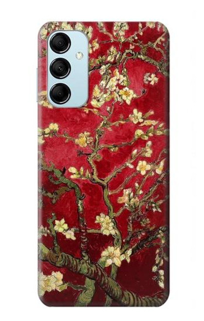 W2414 Red Blossoming Almond Tree Van Gogh Hard Case and Leather Flip Case For Samsung Galaxy M14