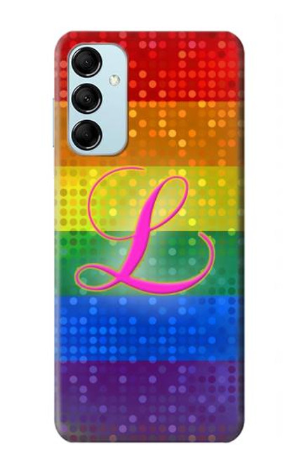 W2900 Rainbow LGBT Lesbian Pride Flag Hard Case and Leather Flip Case For Samsung Galaxy M14