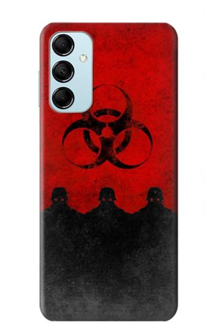 W2917 Biohazards Virus Red Alert Hard Case and Leather Flip Case For Samsung Galaxy M14