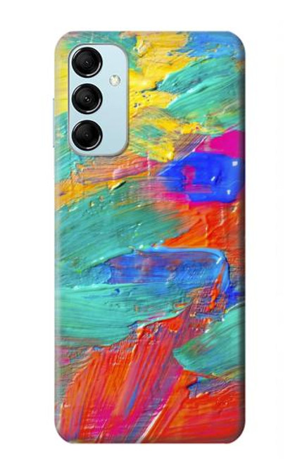 W2942 Brush Stroke Painting Hard Case and Leather Flip Case For Samsung Galaxy M14