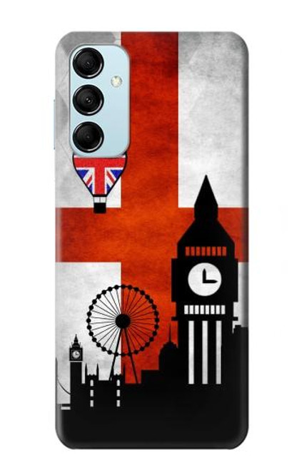 W2979 England Football Soccer Hard Case and Leather Flip Case For Samsung Galaxy M14