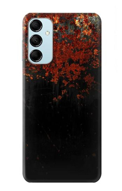 W3071 Rusted Metal Texture Graphic Hard Case and Leather Flip Case For Samsung Galaxy M14