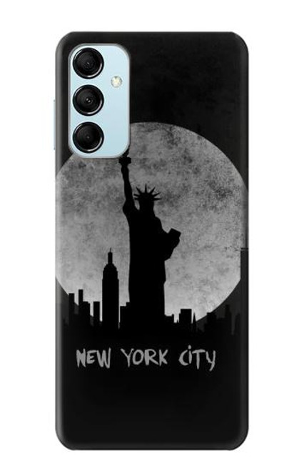 W3097 New York City Hard Case and Leather Flip Case For Samsung Galaxy M14