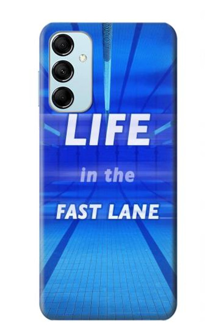 W3136 Life in the Fast Lane Swimming Pool Hard Case and Leather Flip Case For Samsung Galaxy M14