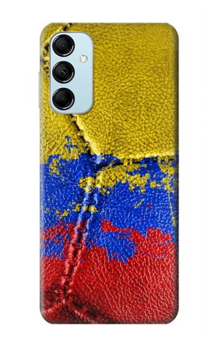 W3306 Colombia Flag Vintage Football Graphic Hard Case and Leather Flip Case For Samsung Galaxy M14