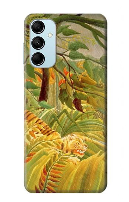 W3344 Henri Rousseau Tiger in a Tropical Storm Hard Case and Leather Flip Case For Samsung Galaxy M14