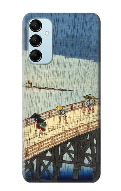 W3347 Utagawa Hiroshige Sudden shower Hard Case and Leather Flip Case For Samsung Galaxy M14