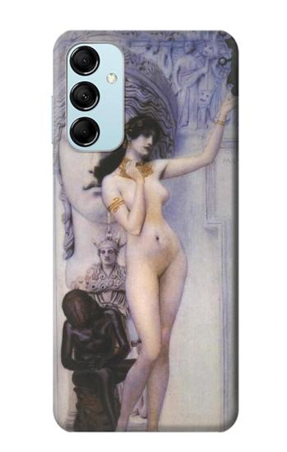 W3353 Gustav Klimt Allegory of Sculpture Hard Case and Leather Flip Case For Samsung Galaxy M14