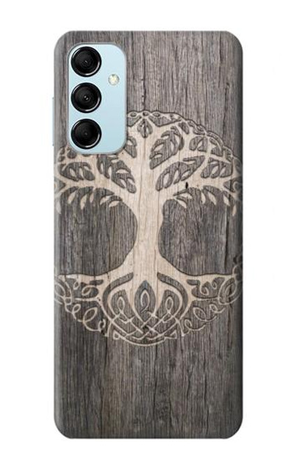 W3591 Viking Tree of Life Symbol Hard Case and Leather Flip Case For Samsung Galaxy M14