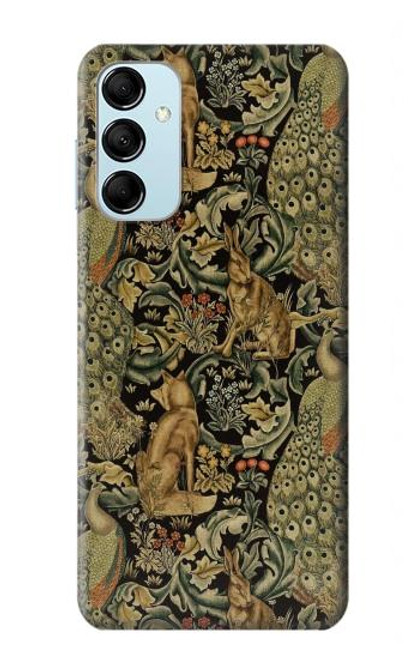 W3661 William Morris Forest Velvet Hard Case and Leather Flip Case For Samsung Galaxy M14