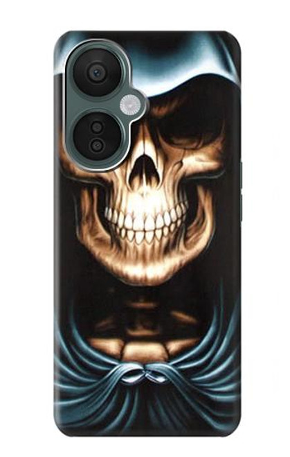 W0225 Skull Grim Reaper Hard Case and Leather Flip Case For OnePlus Nord CE 3 Lite, Nord N30 5G