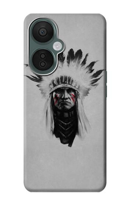 W0451 Indian Chief Hard Case and Leather Flip Case For OnePlus Nord CE 3 Lite, Nord N30 5G