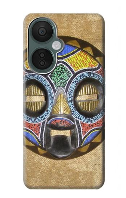 W0965 African Baluba Mask Hard Case and Leather Flip Case For OnePlus Nord CE 3 Lite, Nord N30 5G