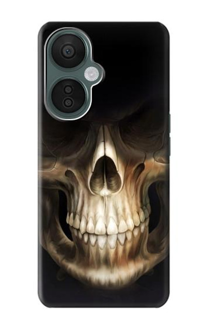 W1107 Skull Face Grim Reaper Hard Case and Leather Flip Case For OnePlus Nord CE 3 Lite, Nord N30 5G