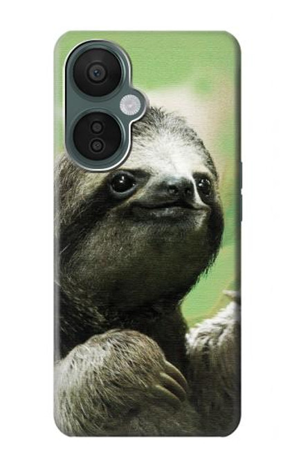 W2708 Smiling Sloth Hard Case and Leather Flip Case For OnePlus Nord CE 3 Lite, Nord N30 5G