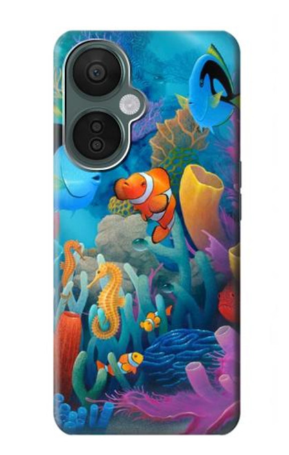 W3227 Underwater World Cartoon Hard Case and Leather Flip Case For OnePlus Nord CE 3 Lite, Nord N30 5G