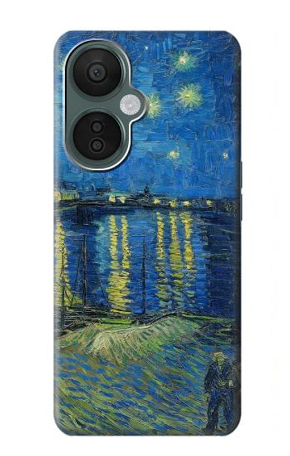 W3336 Van Gogh Starry Night Over the Rhone Hard Case and Leather Flip Case For OnePlus Nord CE 3 Lite, Nord N30 5G