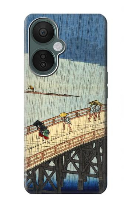 W3347 Utagawa Hiroshige Sudden shower Hard Case and Leather Flip Case For OnePlus Nord CE 3 Lite, Nord N30 5G