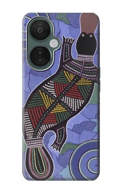 W3387 Platypus Australian Aboriginal Art Hard Case and Leather Flip Case For OnePlus Nord CE 3 Lite, Nord N30 5G