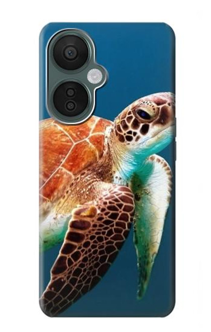 W3497 Green Sea Turtle Hard Case and Leather Flip Case For OnePlus Nord CE 3 Lite, Nord N30 5G