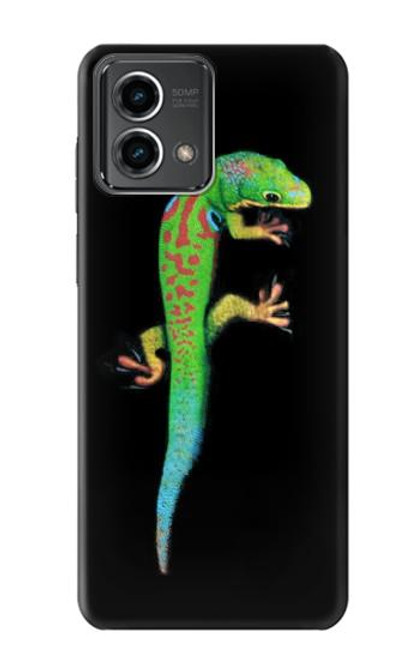 W0125 Green Madagascan Gecko Hard Case and Leather Flip Case For Motorola Moto G Stylus 5G (2023)