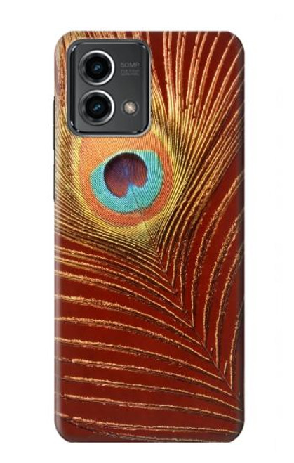 W0512 Peacock Hard Case and Leather Flip Case For Motorola Moto G Stylus 5G (2023)