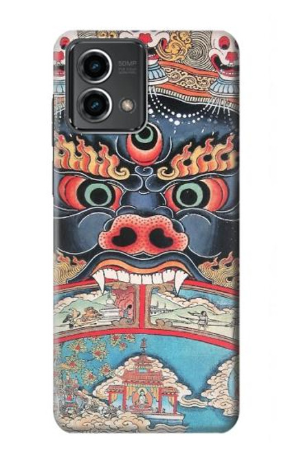 W0572 Tibet Art Hard Case and Leather Flip Case For Motorola Moto G Stylus 5G (2023)