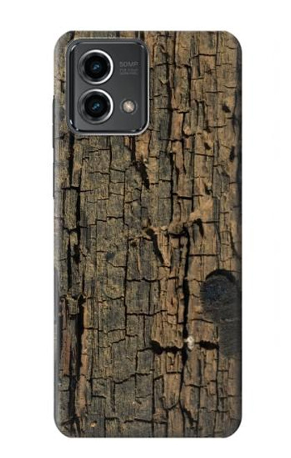 W0598 Wood Graphic Printed Hard Case and Leather Flip Case For Motorola Moto G Stylus 5G (2023)