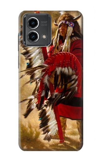 W0817 Red Indian Hard Case and Leather Flip Case For Motorola Moto G Stylus 5G (2023)