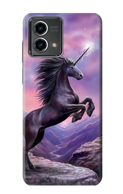 W1461 Unicorn Fantasy Horse Hard Case and Leather Flip Case For Motorola Moto G Stylus 5G (2023)