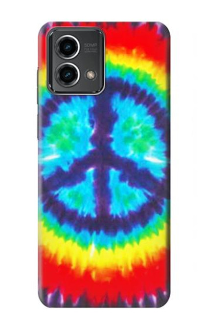 W1870 Tie Dye Peace Hard Case and Leather Flip Case For Motorola Moto G Stylus 5G (2023)