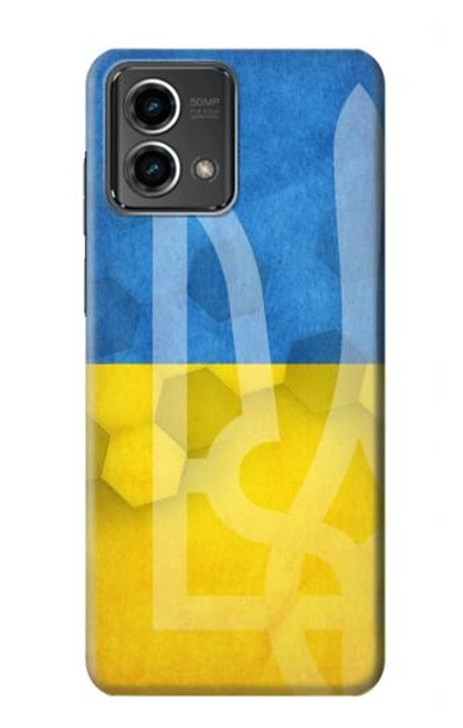 W3006 Ukraine Football Soccer Hard Case and Leather Flip Case For Motorola Moto G Stylus 5G (2023)