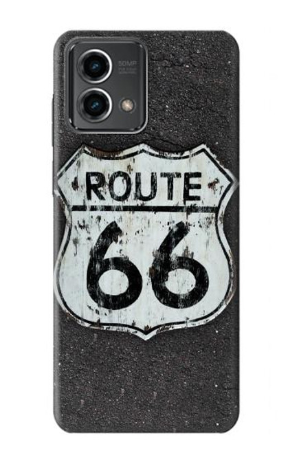 W3207 Route 66 Sign Hard Case and Leather Flip Case For Motorola Moto G Stylus 5G (2023)